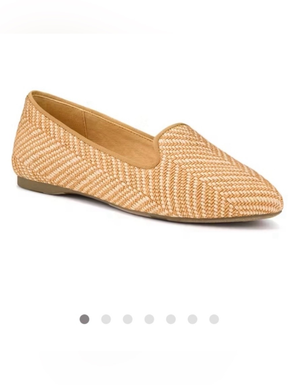 Birdies The Blackbird Loafer in Honey Herringbone Raffa Sz 6 Knot Slip On Flat - Picture 3 of 15